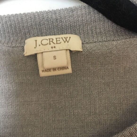 J. Crew SZ S grey sweater - Picture 3 of 3